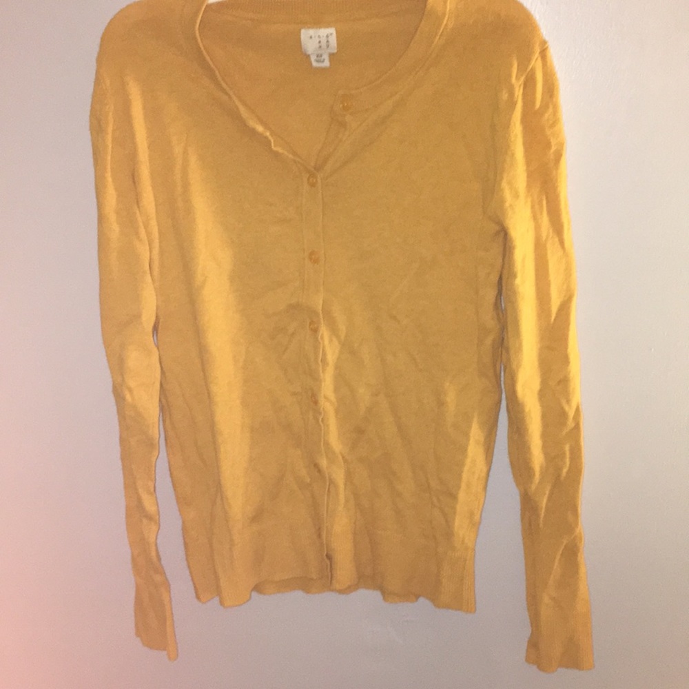 Mustard Yellow Cardigan